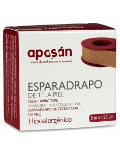 Aposán Esparadrapo De Tela Piel 5 M X 1,25 Cm, 1 Ud