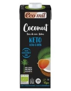 Ecomil Bebida De Coco Nature Keto 1Lt 6Uds. Bio