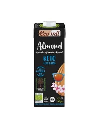 Ecomil Bebida Almendra Nature Keto 1Lt 6Uds. Bio