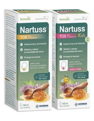 Bensania Nartuss Kids Tos Seca Y Productiva 140Ml