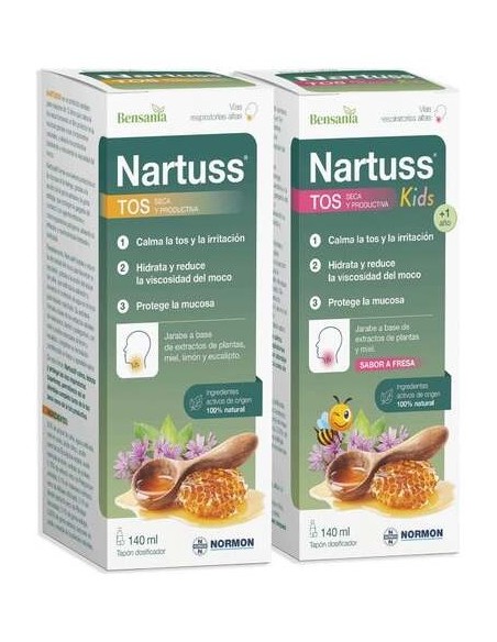 Bensania Nartuss Kids Tos Seca Y Productiva 140Ml