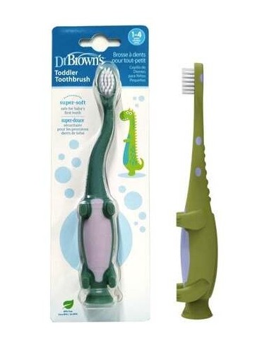 Dr Brown'S Cepillo Dental Infantil Dinosaurio 1 A 4 Años 1Ud