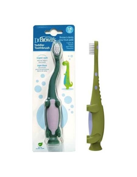 Dr Brown'S Cepillo Dental Infantil Dinosaurio 1 A 4 Años 1Ud