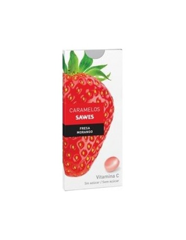 Sawes Caramelos Balsámicos Sin Azúcar Sabor Fresa Con Vitamina C En Blister 22G