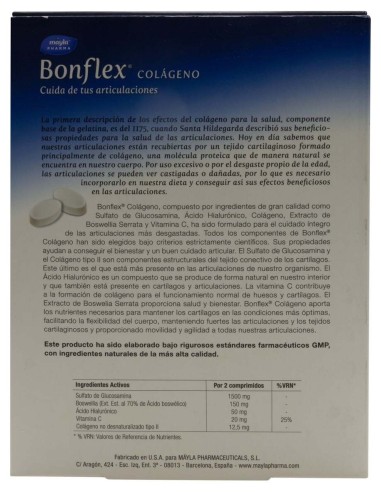 Máyla Pharma Bonflex Colageno, 120 Comprimidos