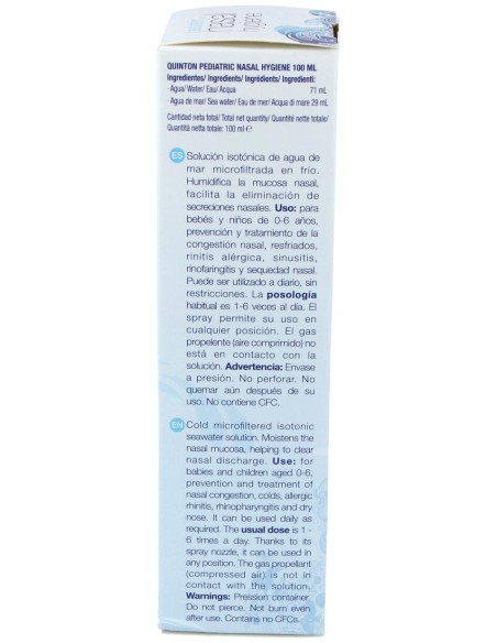 Eau De Quinton® Daily Nasal Pediatric Spray 100Ml