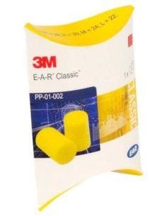 3M Tapón Oído Espuma Antirruido 1 Par