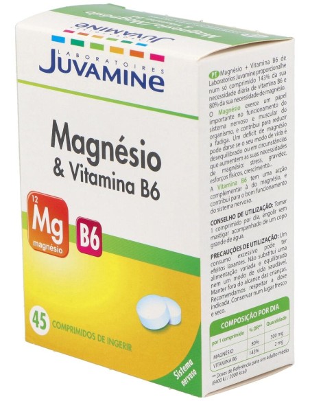 Urgo Juvamine Magnesio + Vitamina B6, 45 Comprimidos