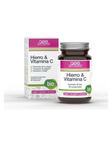 Gse Hierro Y Vitamina C Bio Vegan 60Comp