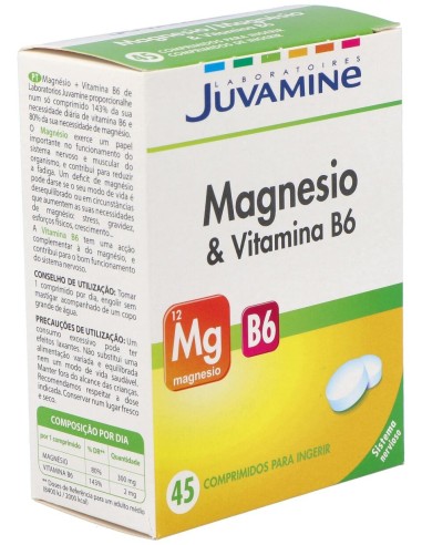 Urgo Juvamine Magnesio + Vitamina B6, 45 Comprimidos