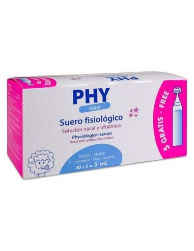 Suero Fisiologico Phy Bebe 40+5 Uds