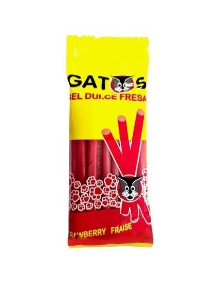 Saet Sweets Gatos Regaliz Fresa 80G