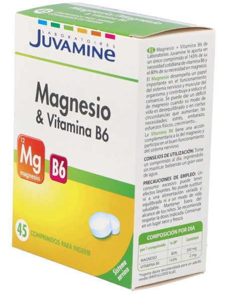 Urgo Juvamine Magnesio + Vitamina B6, 45 Comprimidos