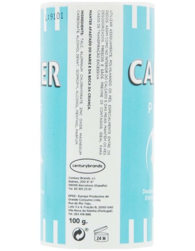 Calber Desodorante Polvo Pies 100Gr