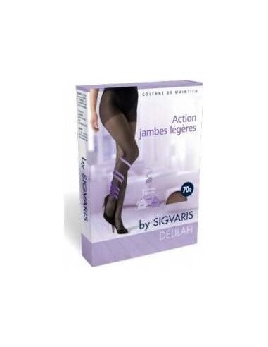 Sigvaris Delilah 70D Mallas Largas Transparentes Color - Negro, Talla - Talla 2