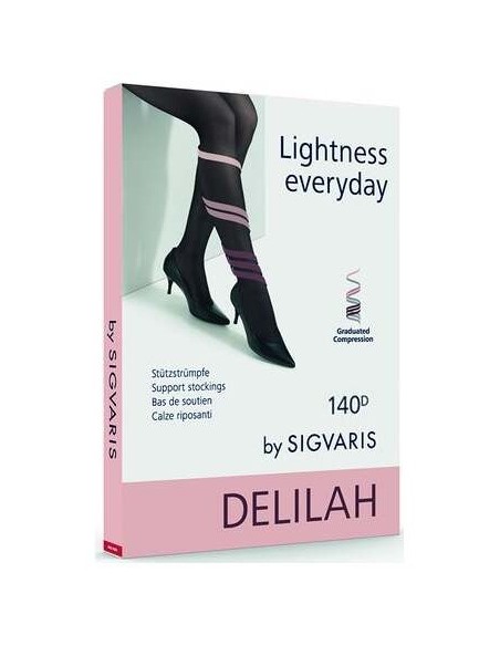 Sigvaris Delilah Media De Compresiã³N 140D Negro Talla L4 1 Par
