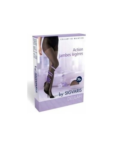 Sigvaris Delilah 70D Mallas Largas Transparentes Color - Negro, Talla - Talla 1