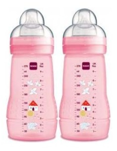 Biberon Anti-Colic 260Ml 2Un Rosa