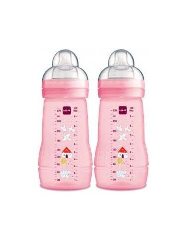Biberon Anti-Colic 260Ml 2Un Rosa