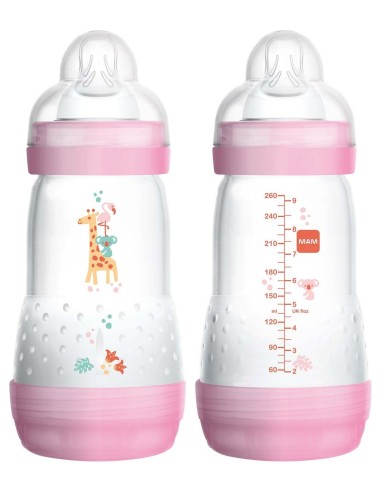 Biberon Anti-Colic 260Ml 2Un Rosa