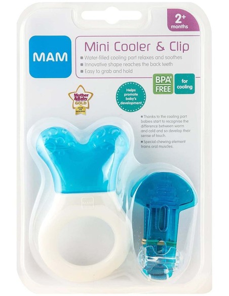 Mam Mordedor Mini Cooler Y Clip Con Parte Rellena De Agua Y Broche