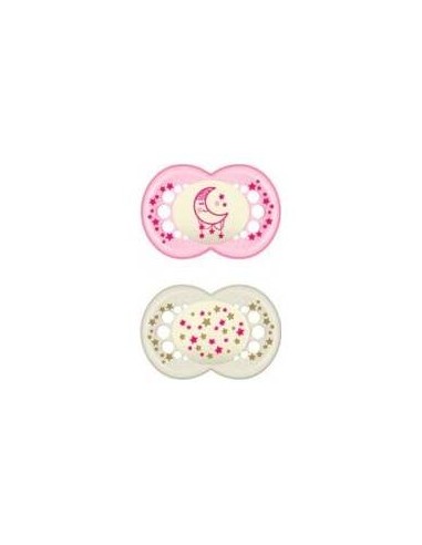 Mam Baby Chupete Silicona Original Night + 6 M Pack D