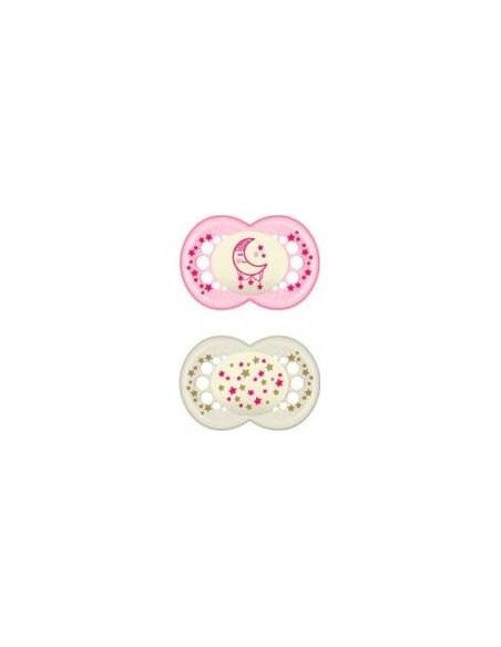 Mam Baby Chupete Silicona Original Night + 6 M Pack D