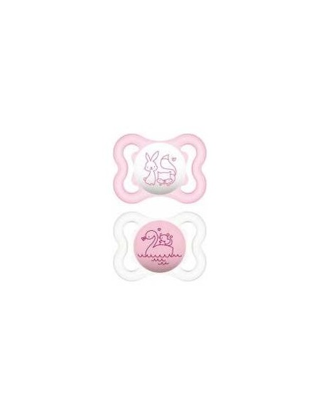Mam Air Chupete Silicona 0+ Rosa Pack Doble