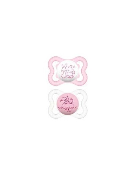 Mam Air Chupete Silicona 0+ Rosa Pack Doble
