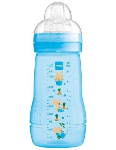 Mam Bottle Easy Active Baby Biberón Azul +2M 270Ml