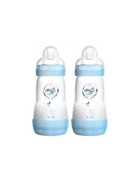 Biberon Anti-Colic 260Ml 2Un Azul