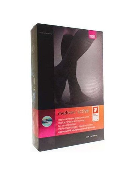 Mediven Active Media Corta Clase 1 Negro Talla 7 1 Par