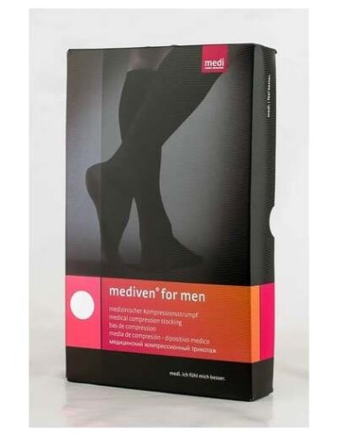 Mediven For Men Media Corta Clase 2 Negro Talla 3 1 Par