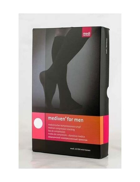 Mediven For Men Media Corta Clase 1 Negro Talla 3 1 Par