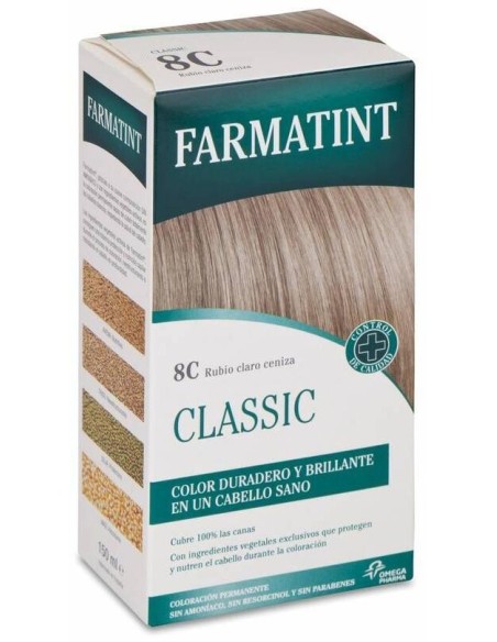 Farmatint Tinte Capilar 8C Rubio Claro Ceniza, 1 Ud