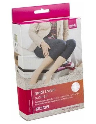 Mediven Travel Calcetín Mujer Beige Talla Xxl 1 Par