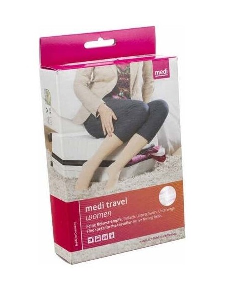 Mediven Travel Calcetín Mujer Beige Talla Xxl 1 Par