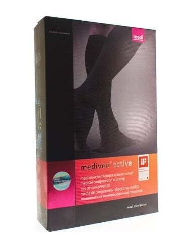 Mediven Active Media Corta Clase 2 Negro Talla 4 1 Par