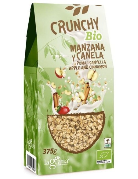 La Grana Crunchy Avena Manzana Canela Eco 375G
