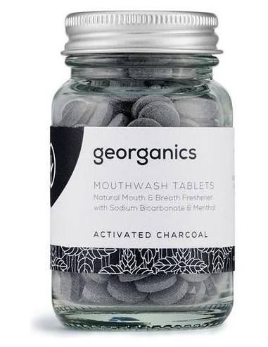 Georganics Mouthwash Tablets Activated Charcoal 180Comp