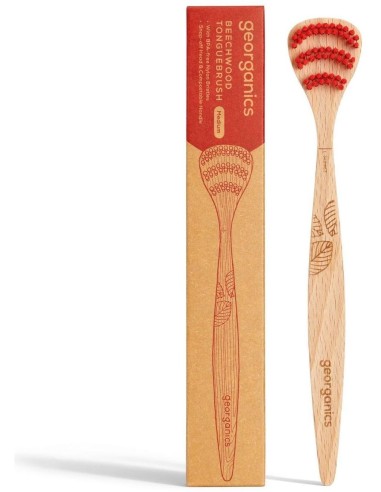 Georganics Cepillo Lingual Madera De Haya 1Ud