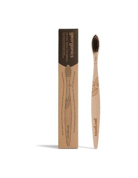 Georganics Beechwood Charcoal Toothbrush Soft 1Ud