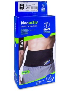 Emo Neoactiv Banda Abdominal Negra Talla Única