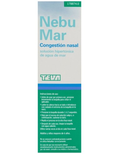 Nebumar Congestión Nasal Solución Salina 100Ml