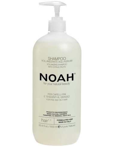 Noah Champú Voluminizador Con Cítricos Hair 1.1 1000Ml