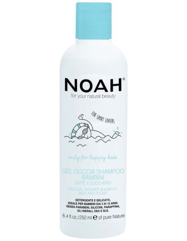 Noah Champú Y Gel De Ducha Infantil Leche Y Azúcar 250Ml