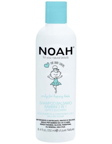 Noah Champú Y Acondicionador Infantil Leche Y Azúcar 250Ml