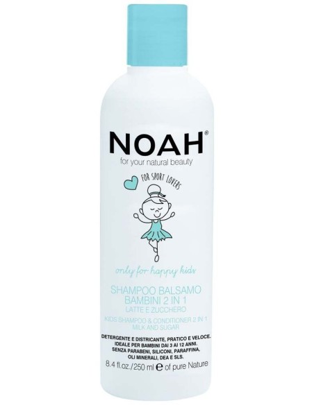 Noah Champú Y Acondicionador Infantil Leche Y Azúcar 250Ml