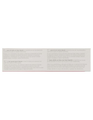 Aposan Gasa Estéril Tejido Sin Tejer 10Cmx10Cm 20 Gasas (2Ud/Sobre)