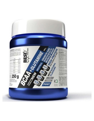 Best Protein Bcaa+ Glutamina 6.1.1 Sin Sabor 250G